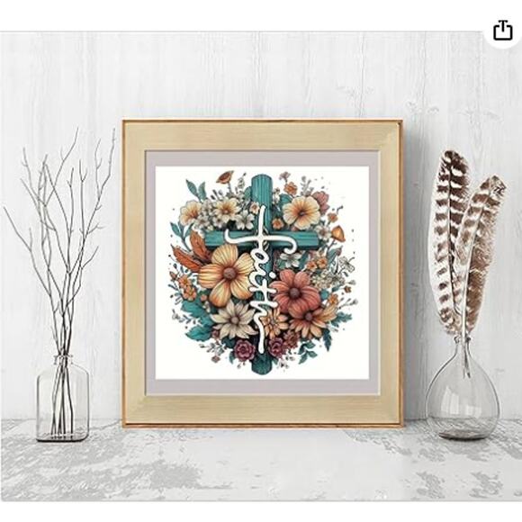 Diamond Painting Kit Full Round Drill Diamond Dot Gem Art Kit 13.78x13.78 Inch - Picture 3 of 7